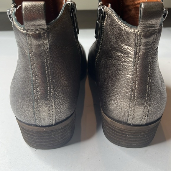 Lucky 🍀 Brand Leather Bronze Booties Sz 10M Side Zip EUC Style: LK-Basel - Picture 6 of 7
